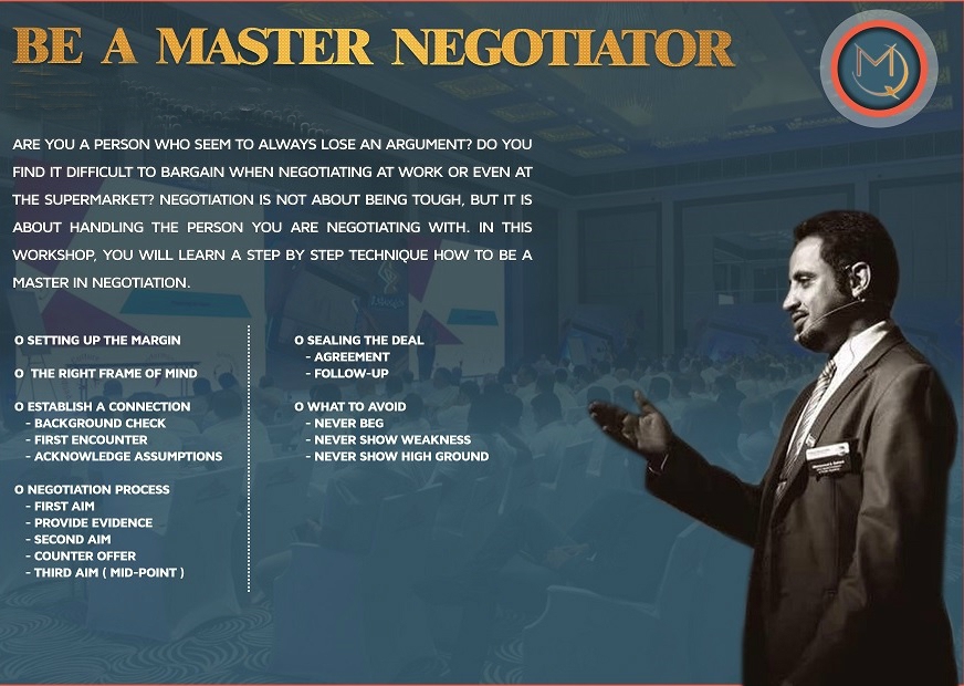 Be a Master Negotiator